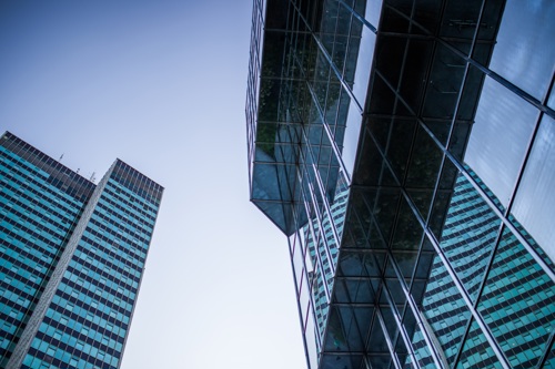 Office tower blocks with sky News Article